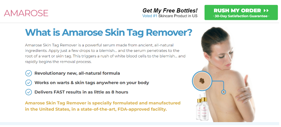 official website of Bliss Skin Tag Remover
