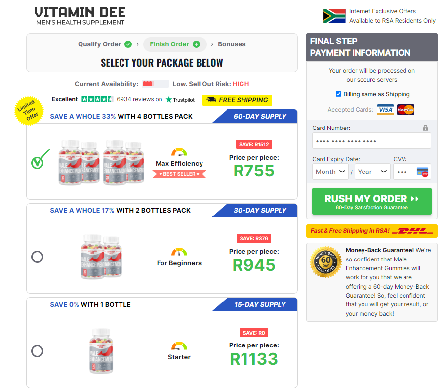 Vitamin Dee Gummies Price in South Africa/ZA