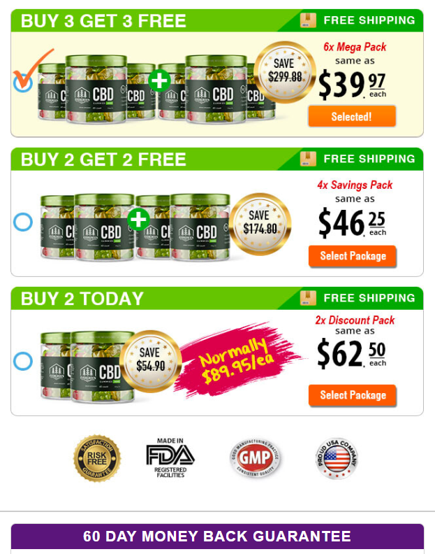 know the real price of Evergreen CBD Gummies Canada