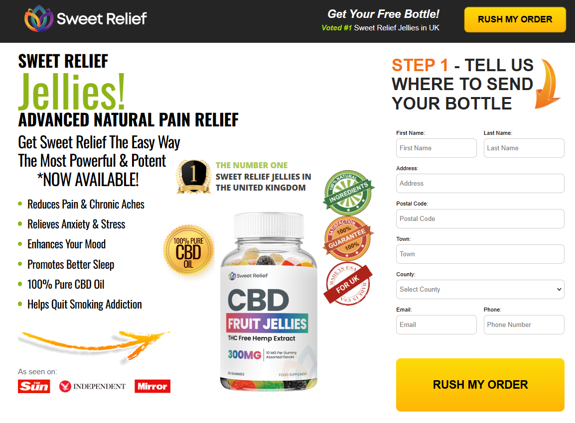 Sweet Relief CBD Fruit Jellies UK