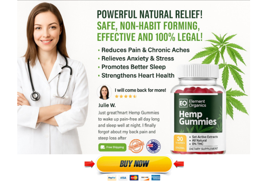 Element Organics Hemp NZ/New Zealand gummies 