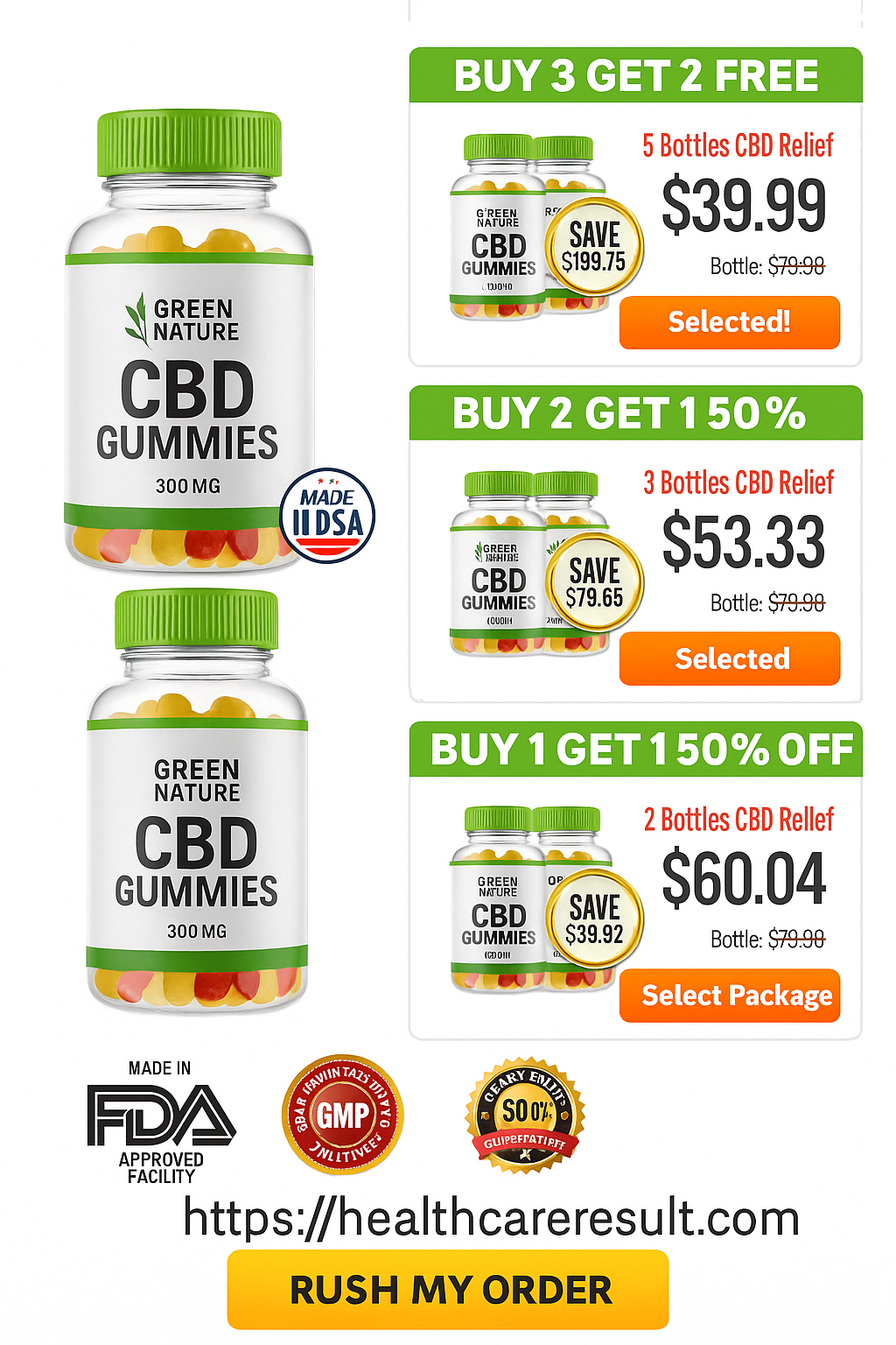 Green Nature Farms CBD Gummies price