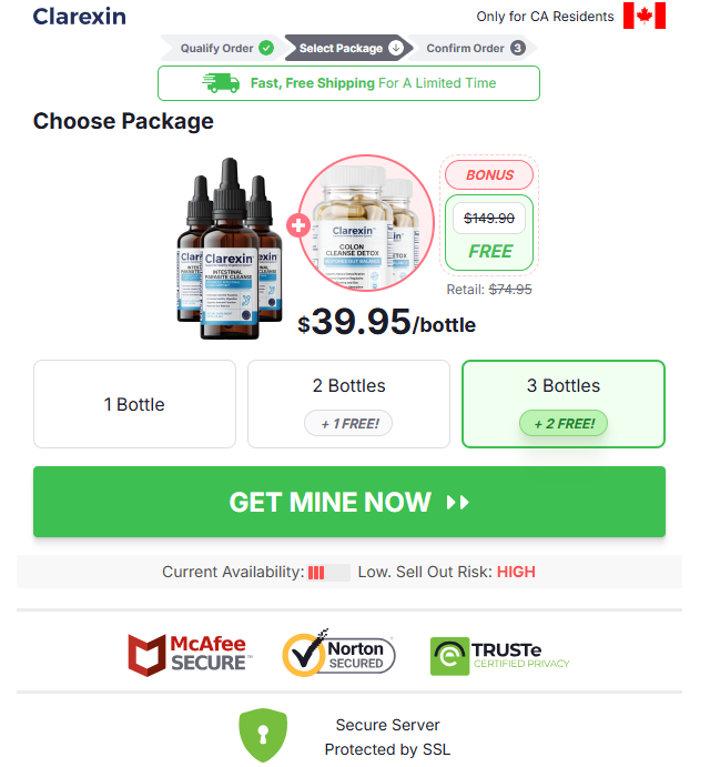 Clarexin Intestinal Parasite Cleanse Canada price