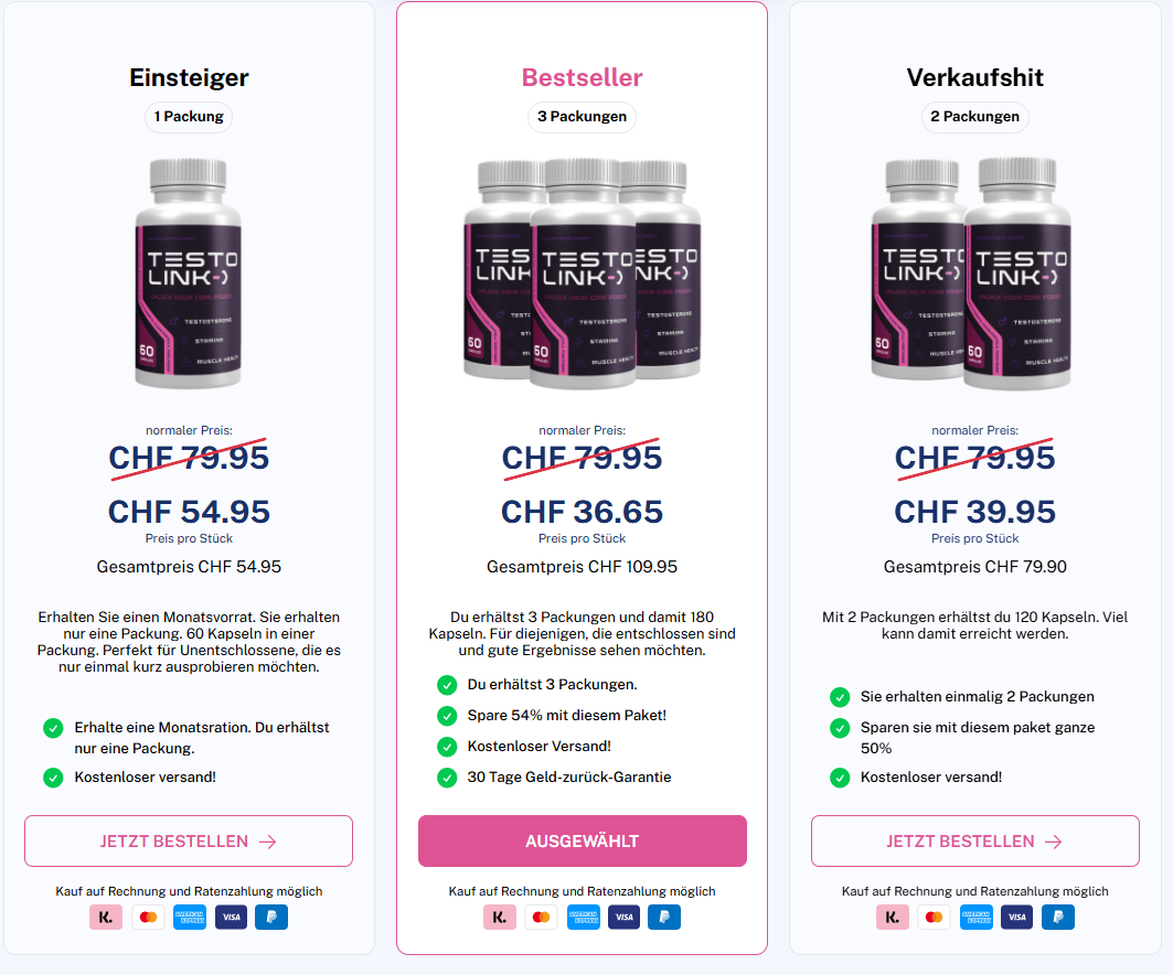 TestoLink ME Capsules UK price