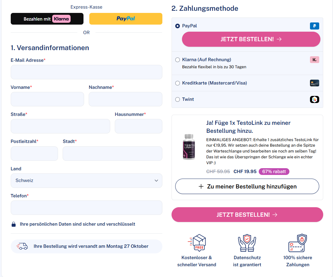 TestoLink ME Capsules UK reviews