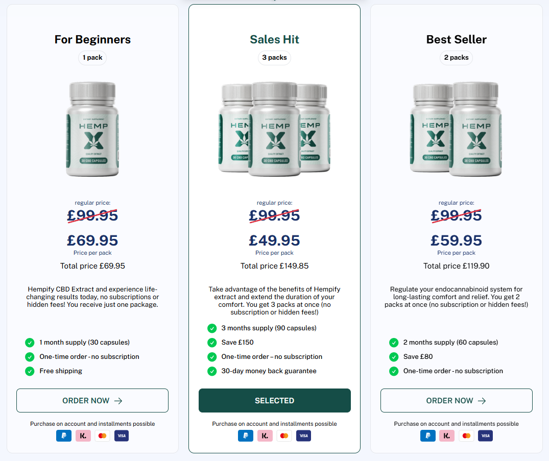 Hemp X CBD Capsules Ireland price